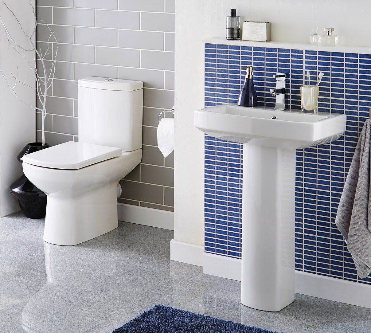 The Aspect Cloakroom Toilet & Basin Suite from VIP Bathrooms - now only 238.98 GBP!